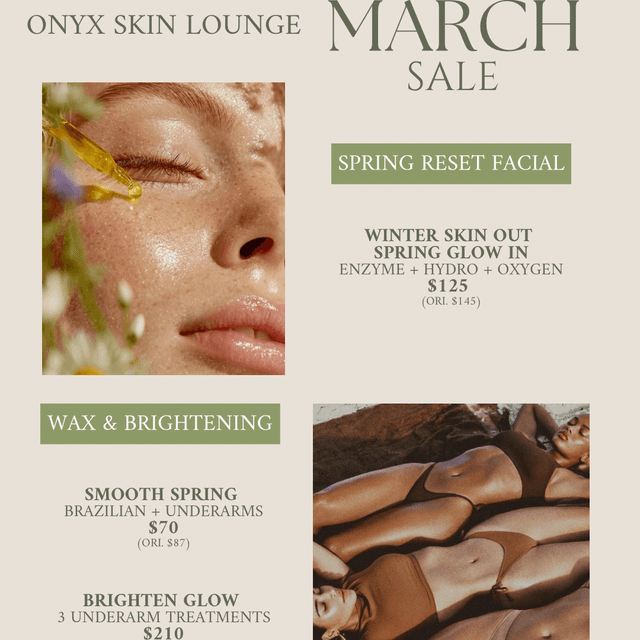 3 UNDERARM BRIGHTENING SESSIONS at Onyx Skin Lounge in Tucson, AZ
